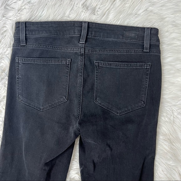 NOT FOR SALE -- SOLD • PAIGE • Lou Lou Flare Leg Jeans Black Fog - Picture 10 of 11